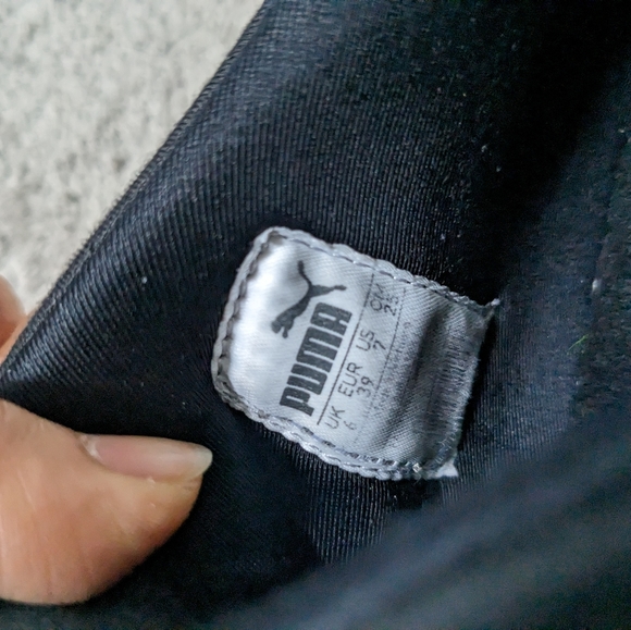 Puma gold and black geometric honeycomb hexagonal basketball sneakers size 7 - Picture 6 of 6